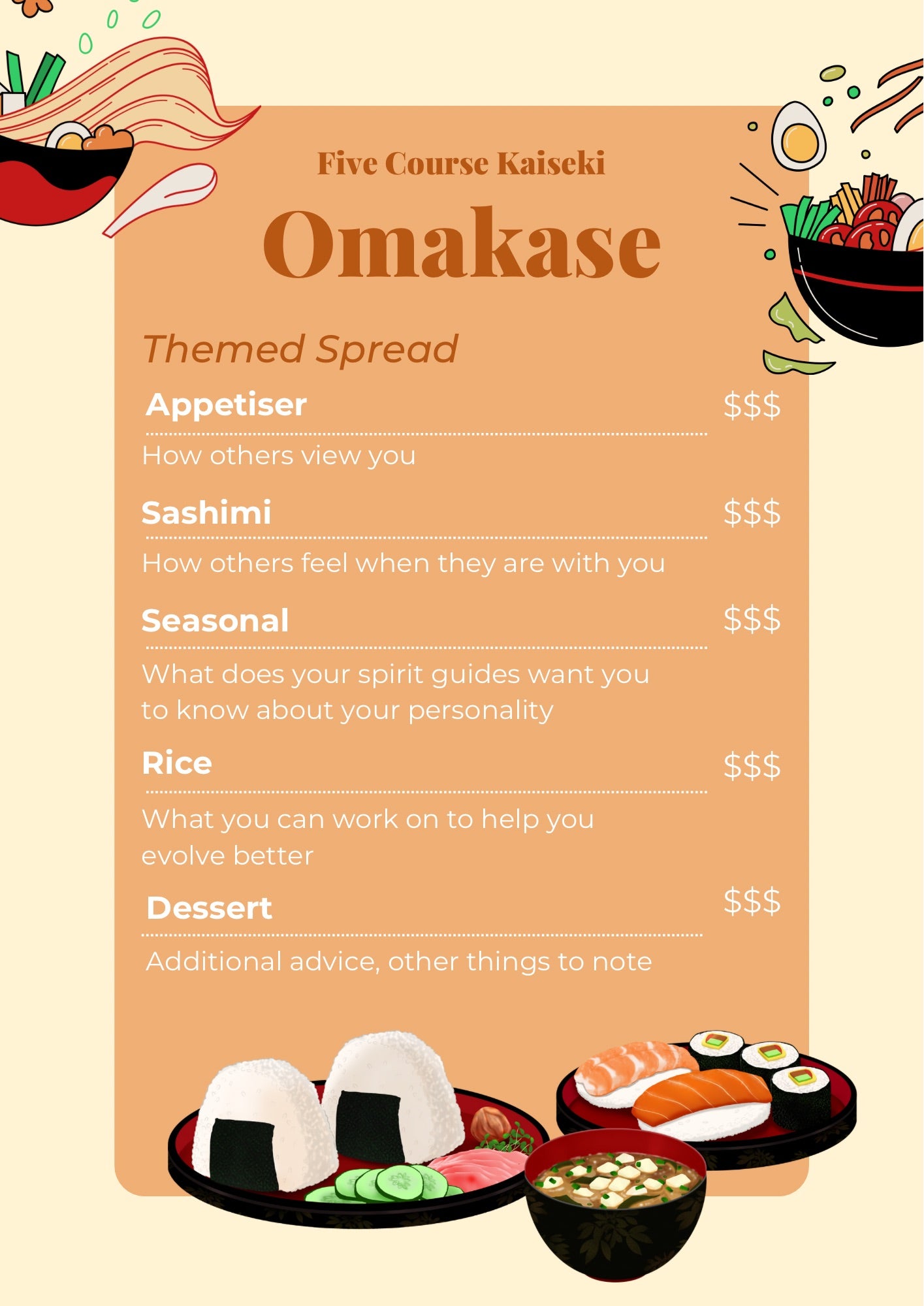 Omakase Themed Spread